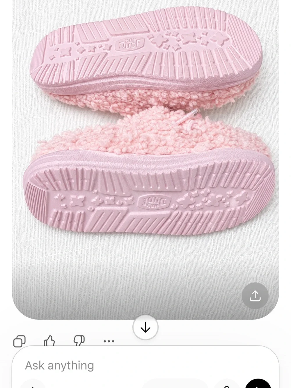 Hey Dude Kids Cozy Pink Sherpa Slip-Ons